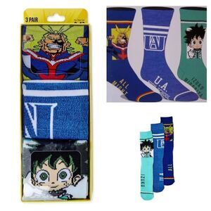 My Hero Academia Men's Socks, 3-Pack